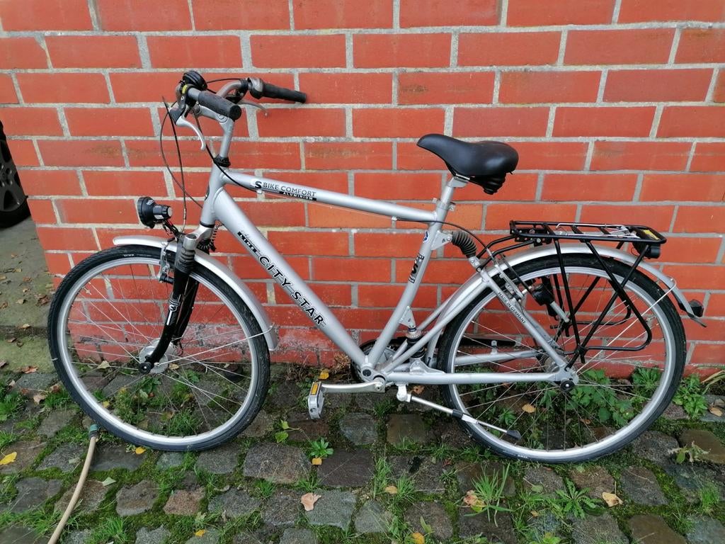 Stadsfiets City Star Comfort aluminium, nauwelijks gebruikt, Ophalen, 28 inch, Vering