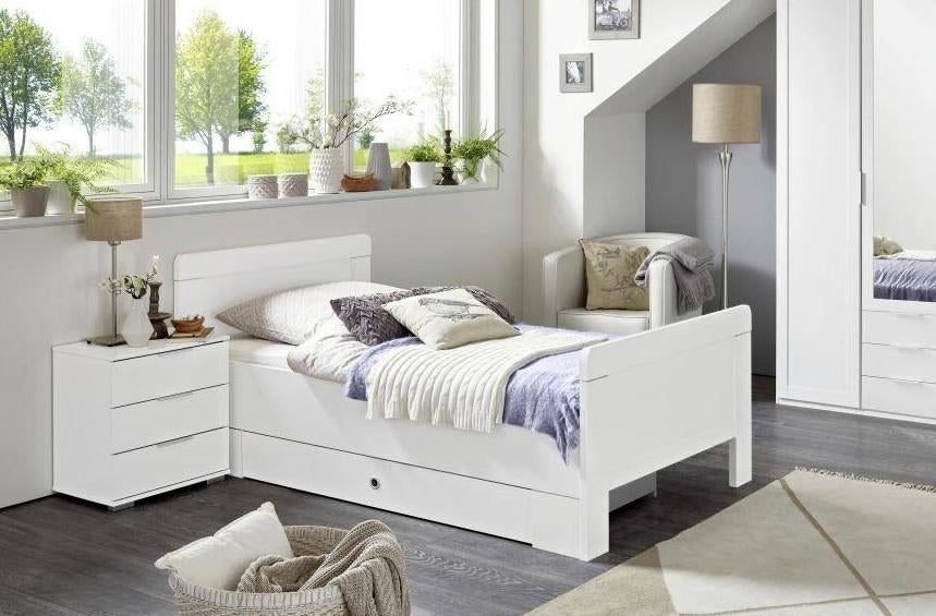 Senioren comfort bed 100 x 200 cm met instelbare lighoogte., 100 cm, Eenpersoons, Verzenden, Wit