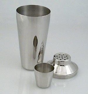 nouveau shaker à cocktail 3 pièces en inox avec passoire, Neuf, Enlèvement ou Envoi, Autres matériaux, Uni