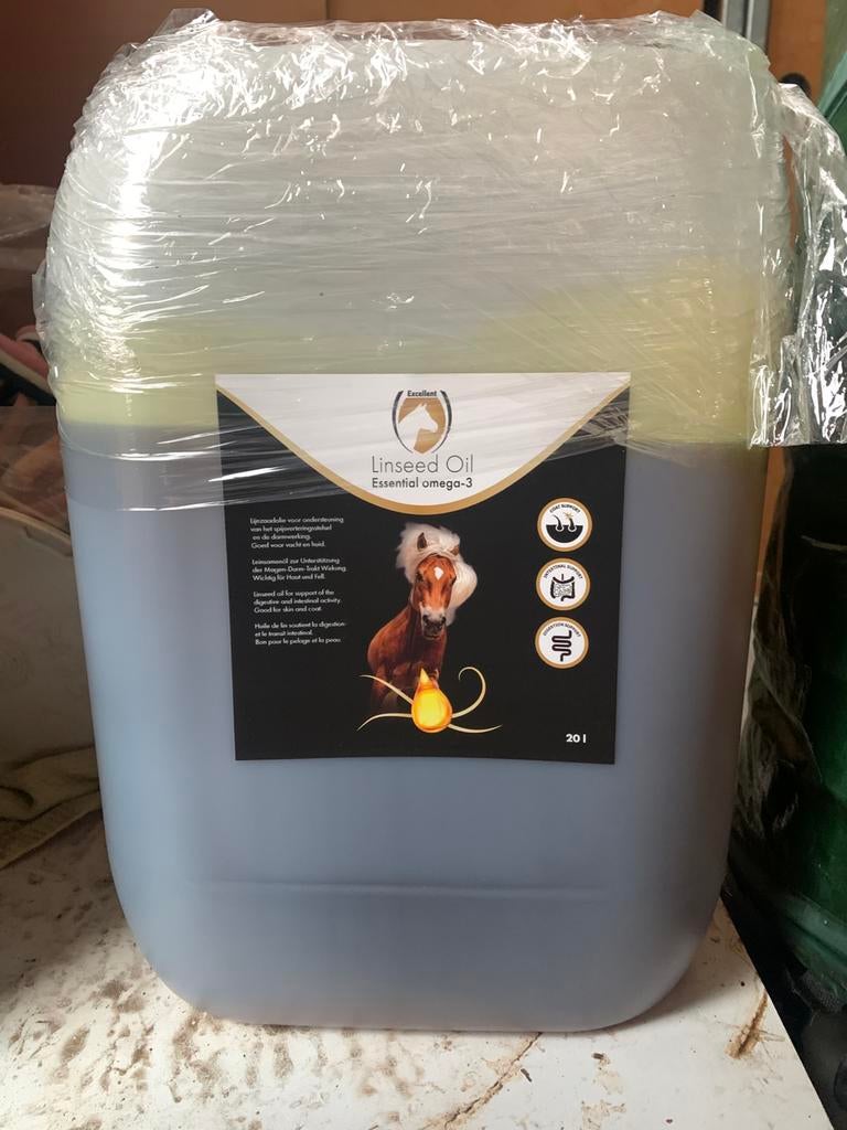 Lineseed oil lijnzaadolie paard, Jardin & Terrasse, Foyers de jardin, Comme neuf, Enlèvement