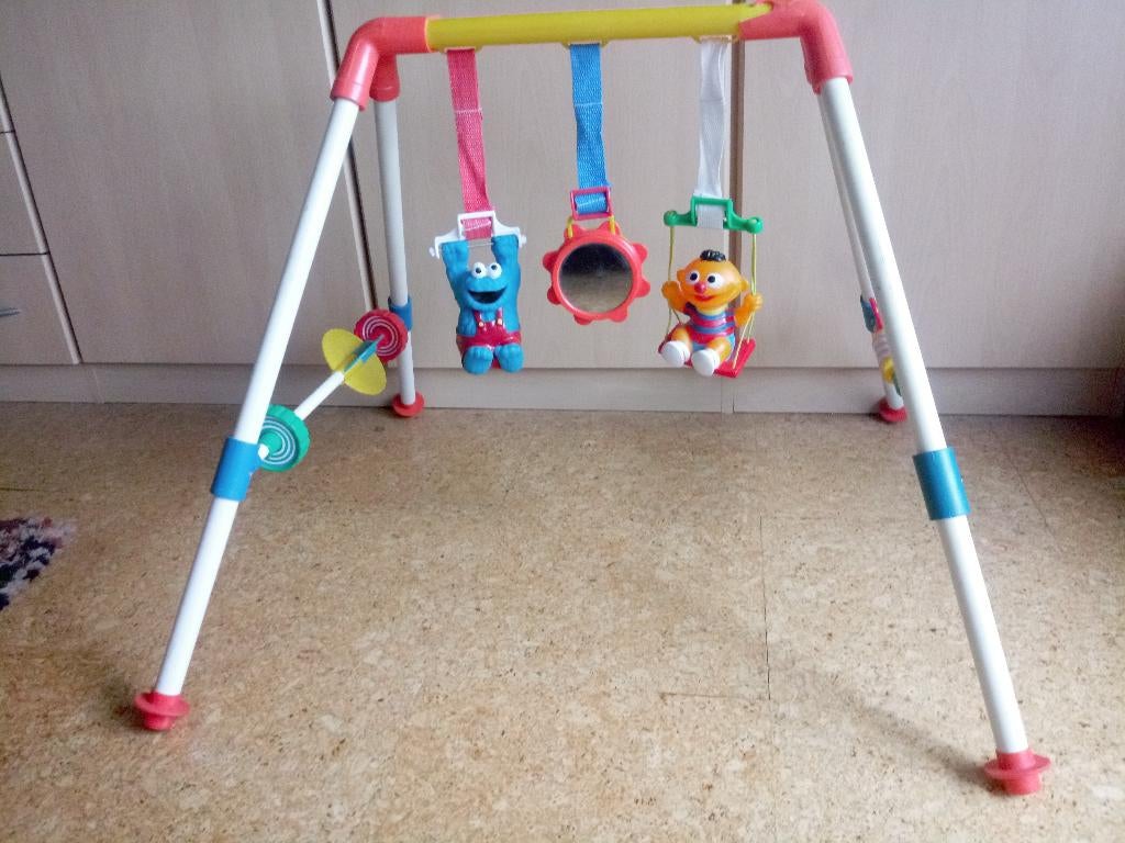 Vintage Baby gym Sesamstraat, Kinderen en Baby's, Speelgoed | Babyspeelgoed, Gebruikt, Babygym, Ophalen