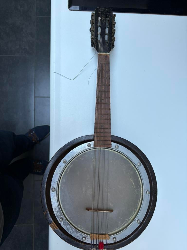 8-snarige MARPA banjo - Gebouwd eind 1940 - In gebruik 1951, Muziek en Instrumenten, Ophalen, Zo goed als nieuw