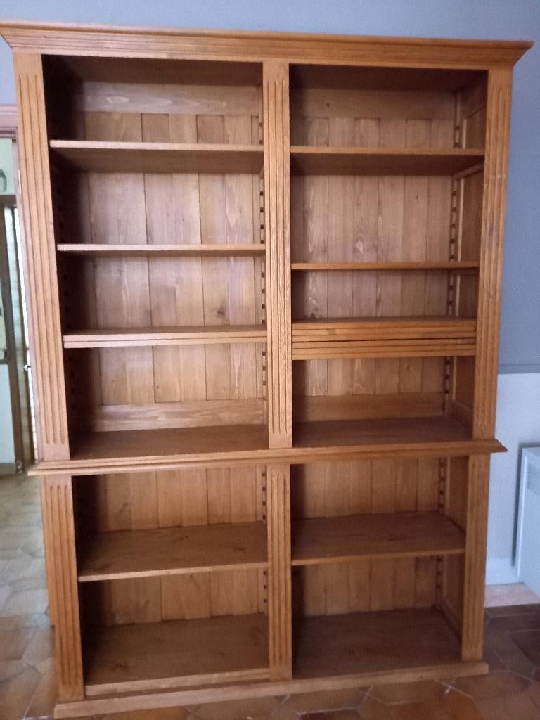 Bibliothèque ancienne en vieux pin massif, Enlèvement