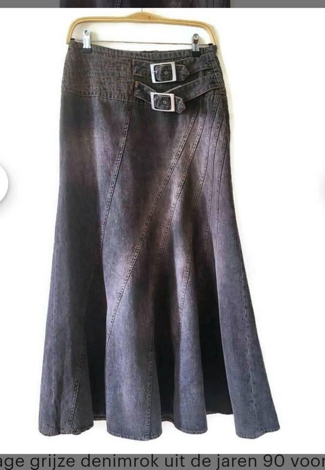 Jeansrok Maxi Lengte, mt 38/40, nieuw, Kleding | Dames, Rokken, Nieuw, Maat 38/40 (M), Bruin, Onder de knie, Ophalen of Verzenden
