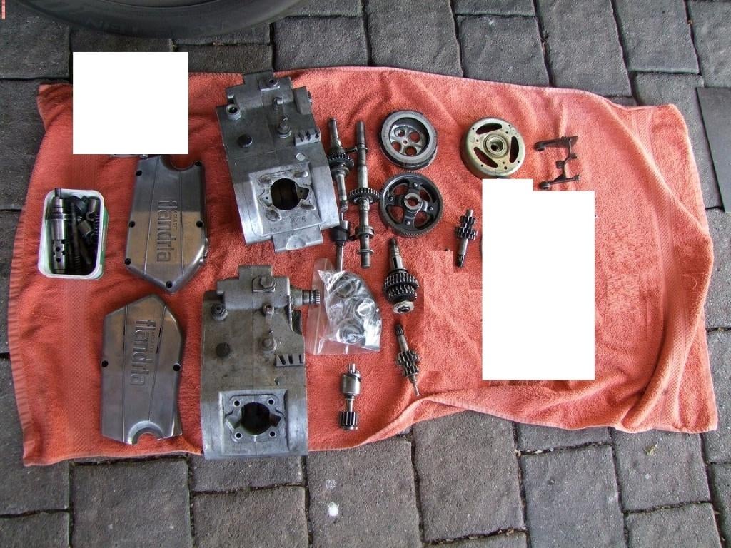 Partij onderdelen van Flandria bromfiets., Ophalen of Verzenden, Gebruikt, Overige typen, Overige merken