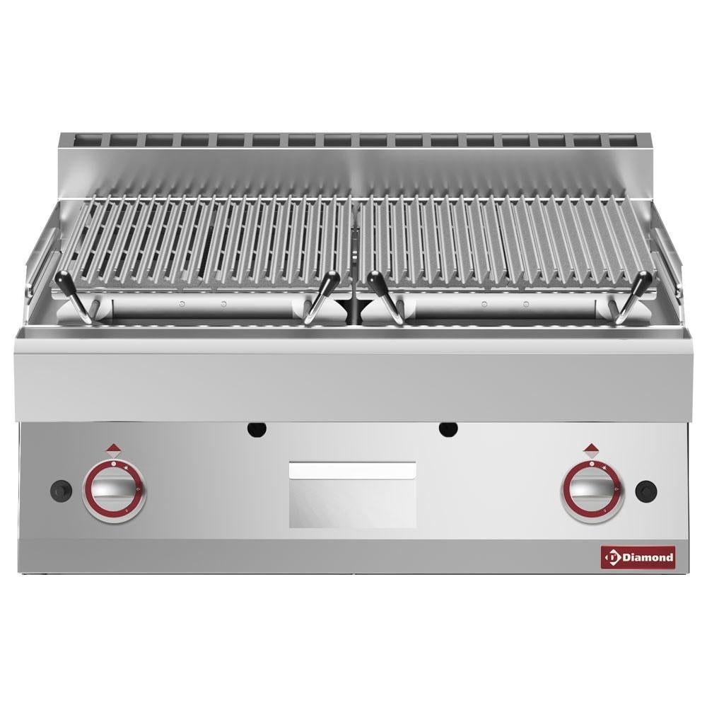Grill pierre de lave,1/1 module, grille en fonte double face, Enlèvement ou Envoi, Neuf, Gril en pierre