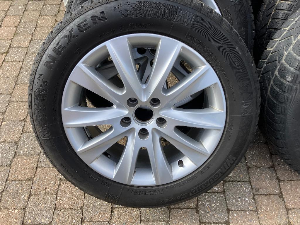 VW Tiguan velgen met sneeuwband, Auto-onderdelen, Ophalen, Gebruikt, Velg(en), 17 inch