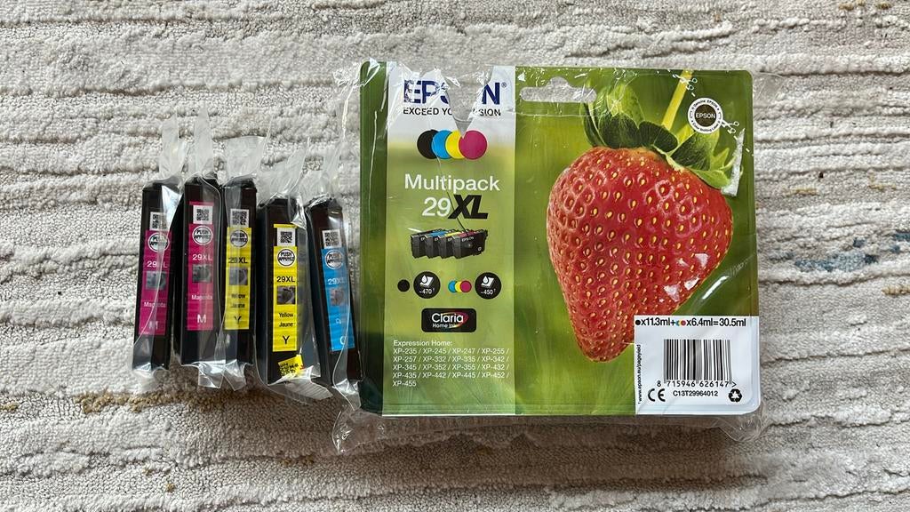 Inktpatronen Epson: multipack + aparte patronen, Computers en Software, Printerbenodigdheden, Ophalen, Nieuw