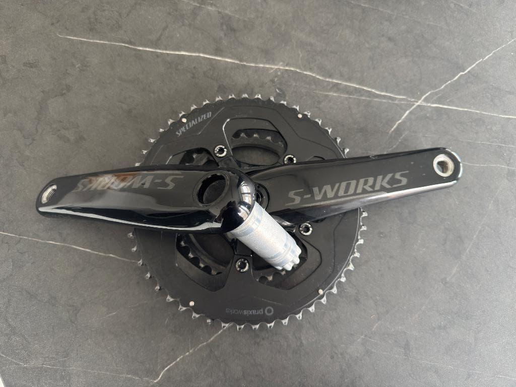 S-Works carbon crank trapas 172,5mm dubbele powermeter, Fietsen en Brommers, Ophalen of Verzenden, Zo goed als nieuw, Racefiets