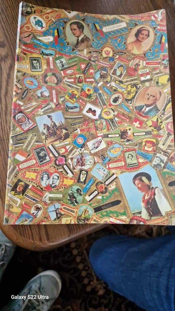 boek met sigarenbandjes, Ophalen, Gebruikt, Sigarenbandjes