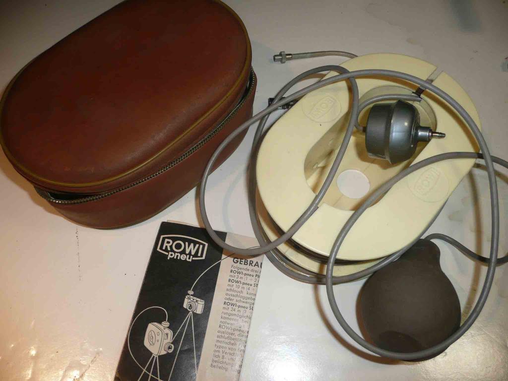 ROWI - Pneu long 24m câble  / déclencheur pneumatique, Enlèvement ou Envoi, Comme neuf, Trépied ou écran