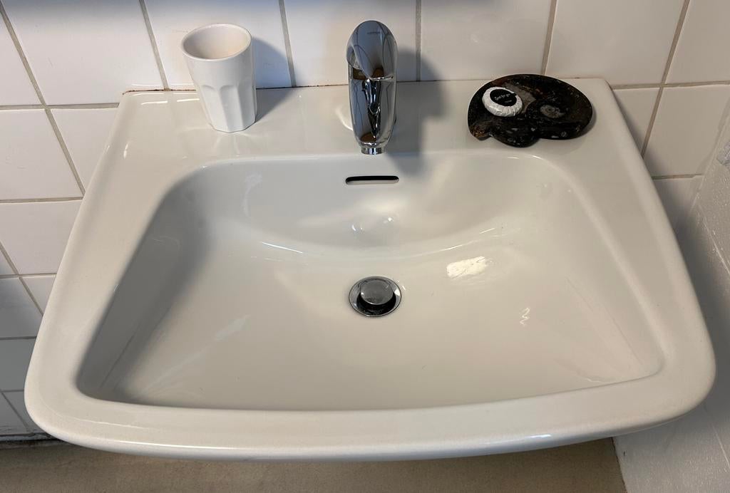 Lavabo de salle de bain avec siphon, Enlèvement, Comme neuf, Lavabo ou Évier
