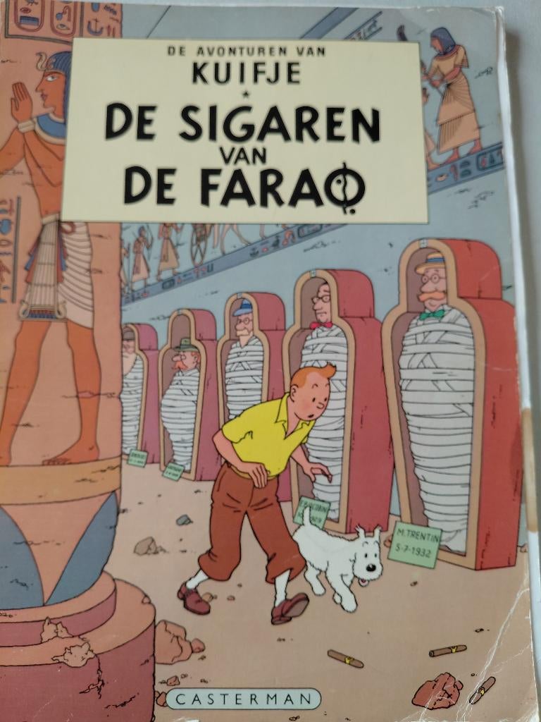 Kuifje. De sigaren van de Farao. Strip, Eén stripboek, Hergé, Ophalen, Gelezen