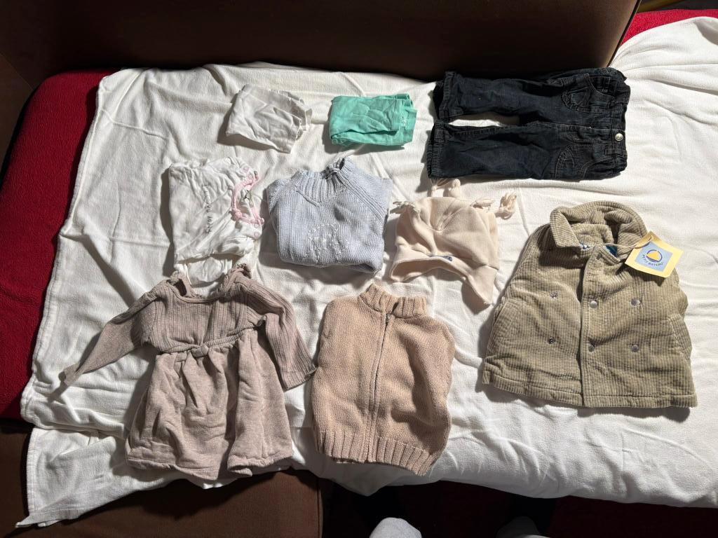vêtements bébé 3 à 12 mois lot de 9 pièces, Enlèvement ou Envoi, Utilisé