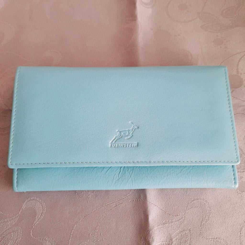 Lederen geldbeugel merk  Rubinstein., Handtassen en Accessoires, Portemonnees, Ophalen of Verzenden, Zo goed als nieuw, Leder