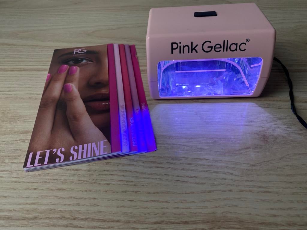 Pink Gellac UV-ledlamp, Ophalen, Zo goed als nieuw
