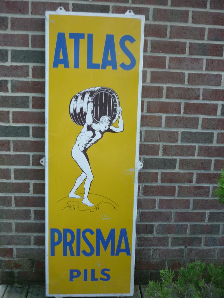 plaque métallique ( no email ) Prisma Pils Atlas / 1935, Collections, Envoi