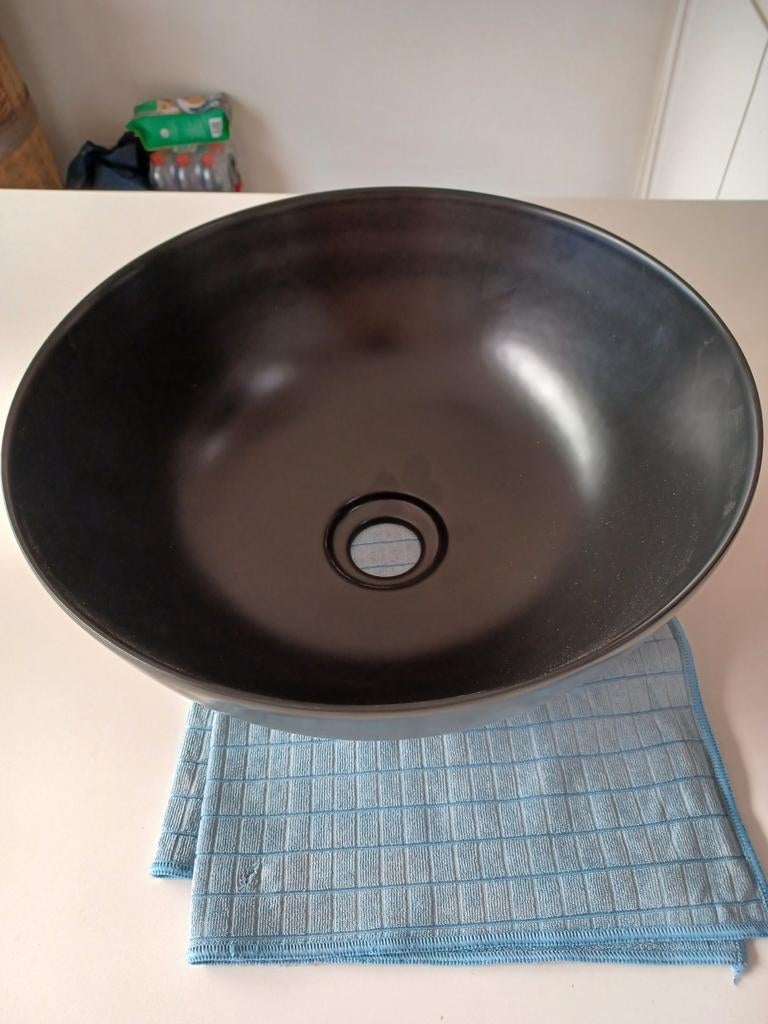 Opbouw lavabo , mat zwart. Nieuw., Ophalen, Nieuw, Wasbak of Wastafel