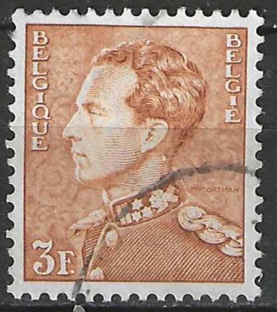 Belgique 1951/1952 - Yvert/OBP 847 - Léopold III (ST), Envoi, Affranchi, Oblitéré, Maison royale
