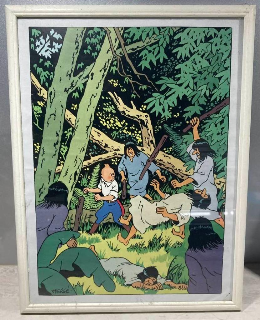 3 kaders van Kuifje om te hangen, Enlèvement, Tintin, Utilisé, Autres types