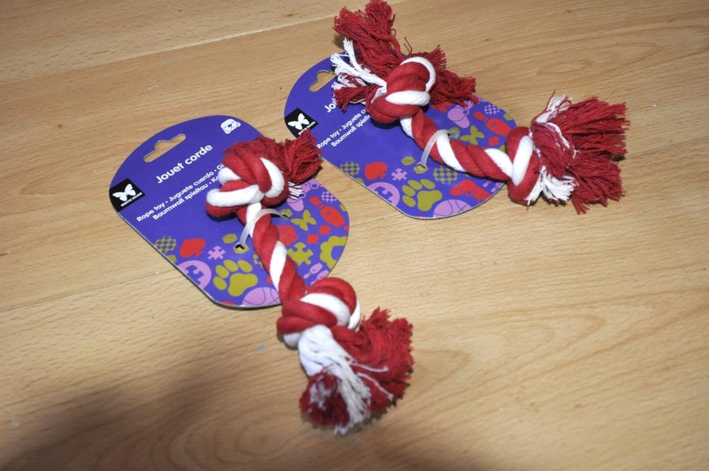 Cordes chien avec noeuds 19 cm lot de 2 Neuves, Enlèvement ou Envoi