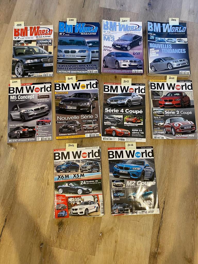 Revues BM WORLD de 1999 à 2010, Collections, 1980 à nos jours, Journal ou Magazine