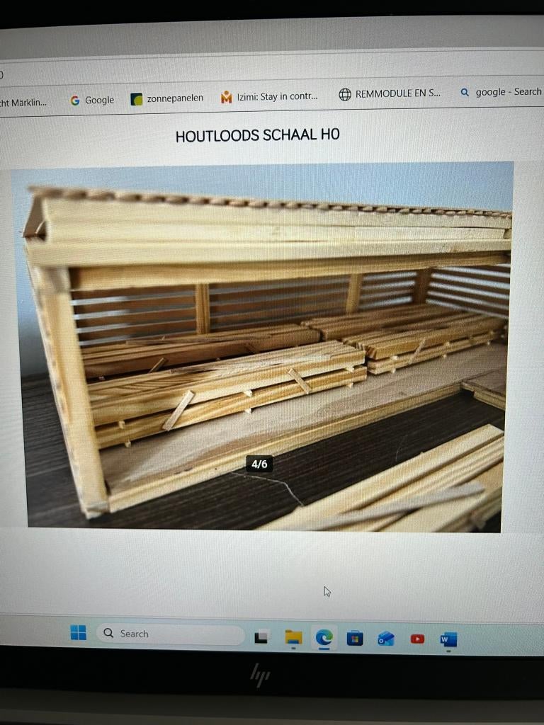 HOUTLOODS HO VOOR MODELSPOORBAAN, Hobby en Vrije tijd, Modeltreinen | H0, Nieuw, Ophalen