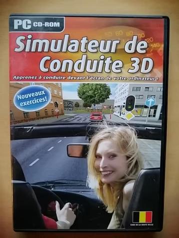 PC CD-Rom Simulateur de conduite 3D (version belge), Computers en Software, Educatie- en Cursussoftware, Zo goed als nieuw, Verkeerscursus