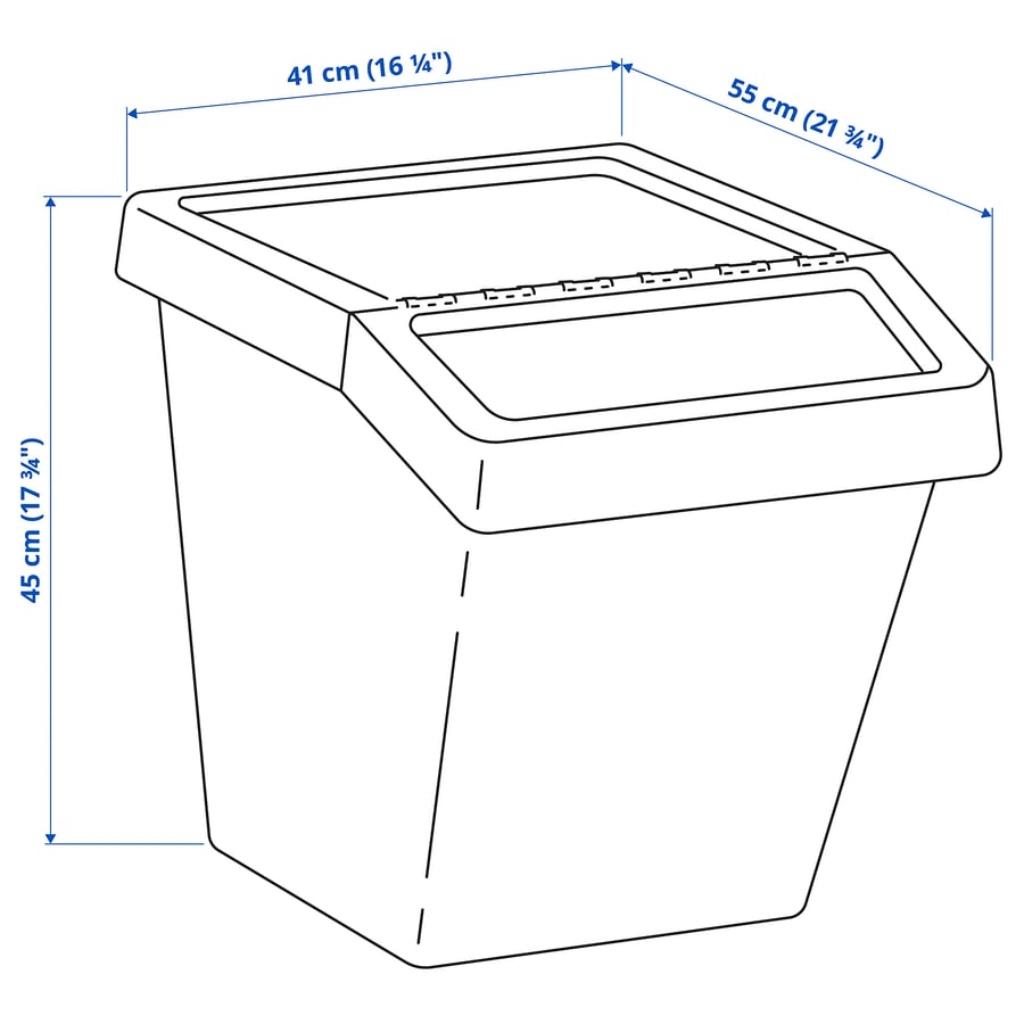 Poubelles SORTERA (37 L, 60 L), Maison & Meubles, Enlèvement, Comme neuf, Synthétique