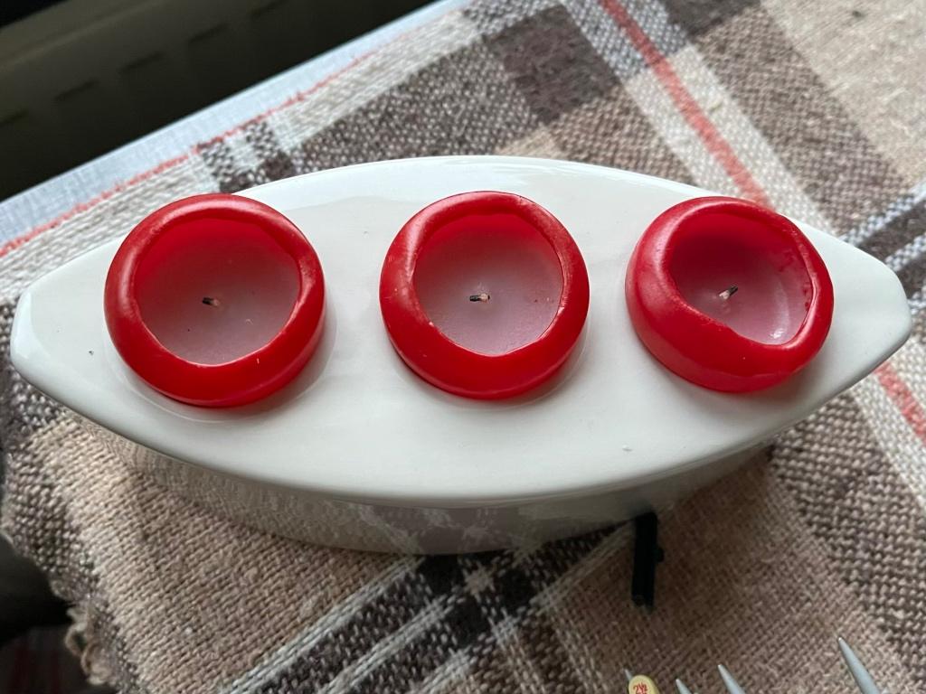 Bougeoir moderne, Moins de 25 cm, Comme neuf, Enlèvement, Bougie