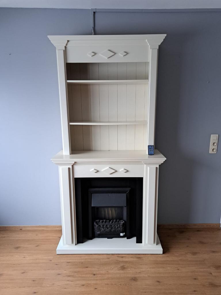 Meubel en elektrische haard, Ophalen, Zo goed als nieuw, Inbouwhaard, Elektrische haard