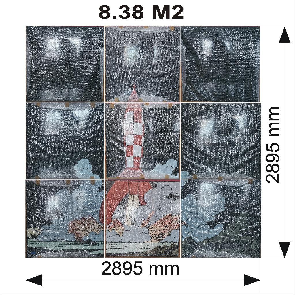 Plaque émaillée Tintin "On a marché sur la lune", Collections, Enlèvement, Comme neuf