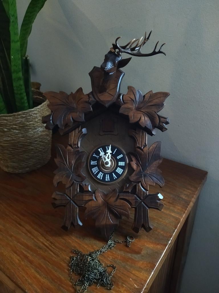 Ancienne Horloge à Coucou D. Hönes Forêt-Noire À Restaurer, Enlèvement ou Envoi