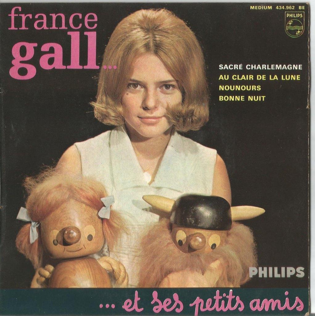 45T France Gall - Sacré Charlemagne - Philips France 1964, Enlèvement ou Envoi, Comme neuf, Pop, 7 pouces