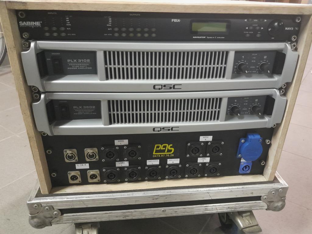 Versterkerrack QSC PLX, Musique & Instruments, Amplis | Clavier, Moniteur & Sono, Comme neuf, Sono, 1000 watts ou plus, Enlèvement