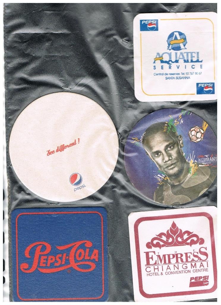 SOUS-VERRES PEPSI COLA, Collections, Marques & Objets publicitaires, Envoi, Neuf, Autres types