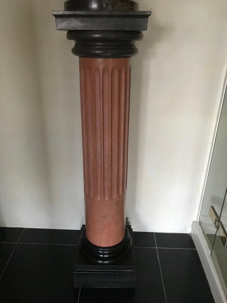 UNIEK mooie MARMEREN ZUIL eventueel ook te koop met VAAS, Enlèvement, Comme neuf