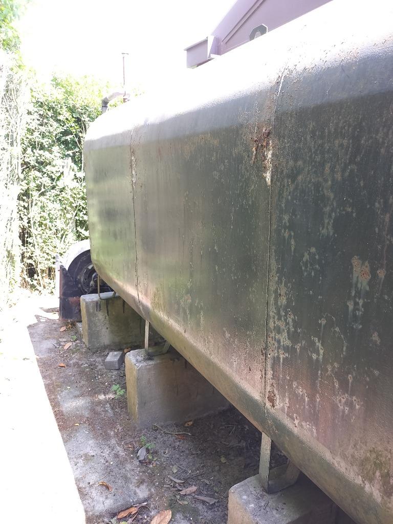 Stookolie tank, Ophalen, Gebruikt, IJzer