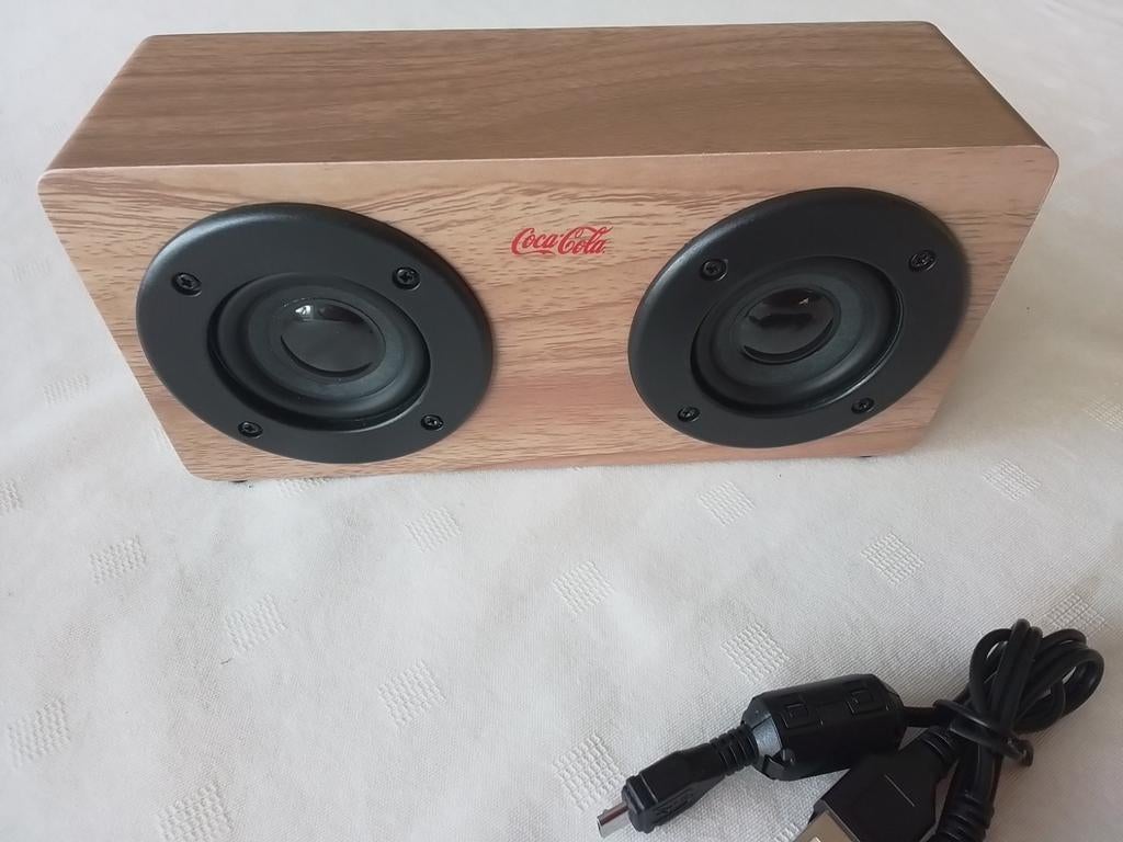 Coca- cola houten luidspreker box : nieuw, Ophalen of Verzenden, Nieuw