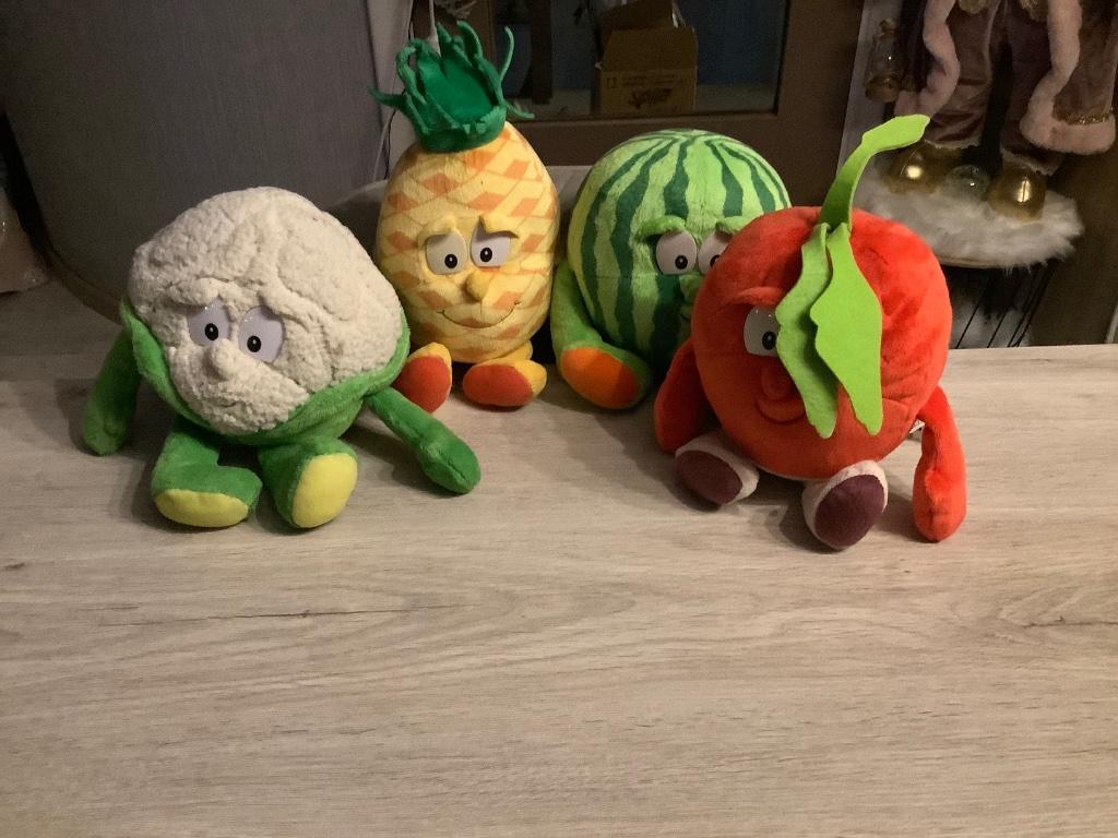 Personnages en peluche Vitamines différents (26x40 cm), Enfants & Bébés, Jouets | Peluches, Comme neuf, Autres types, Enlèvement ou Envoi