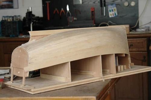 Bouwplan Overnaadse Sloep, Hobby en Vrije tijd, Modelbouw | Boten en Schepen, Nieuw, Ophalen of Verzenden