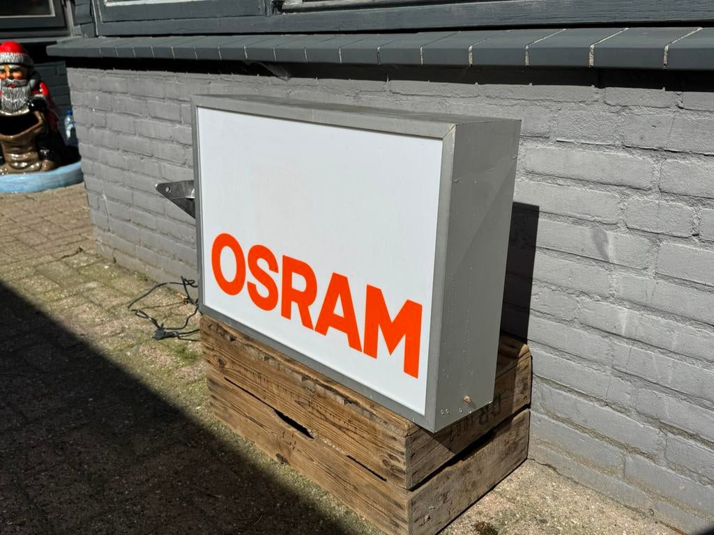 OSRAM oude reclame lichtbak, Ophalen, Gebruikt, Lichtbak of (neon) lamp