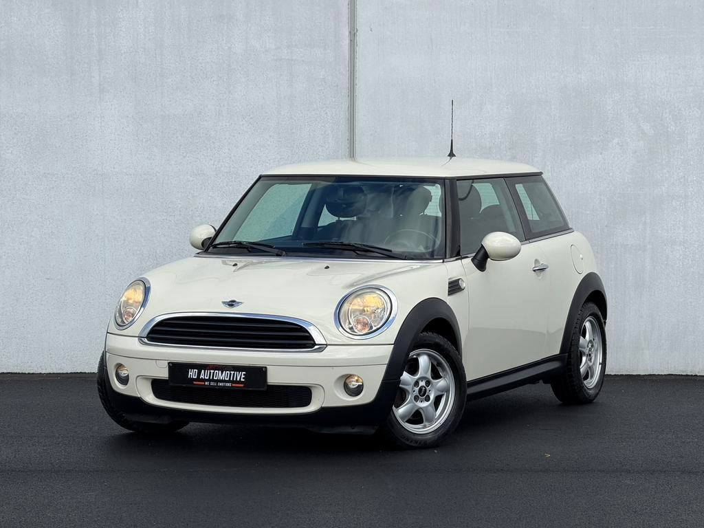 MINI ONE 1.4 BENZINE • 2010 • AIRCO • LEDER • REEDS GEKEURD, Auto's, Mini, Voorwielaandrijving, 4 cilinders, Leder en Stof, Wit