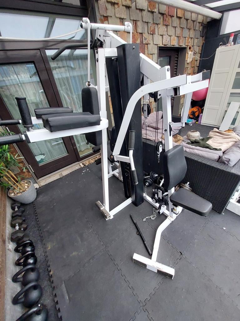 Home gym Bodysolid exm 2550s biangulaire avec plongeon, Sports & Fitness, Enlèvement, Comme neuf, Bras, Autres types