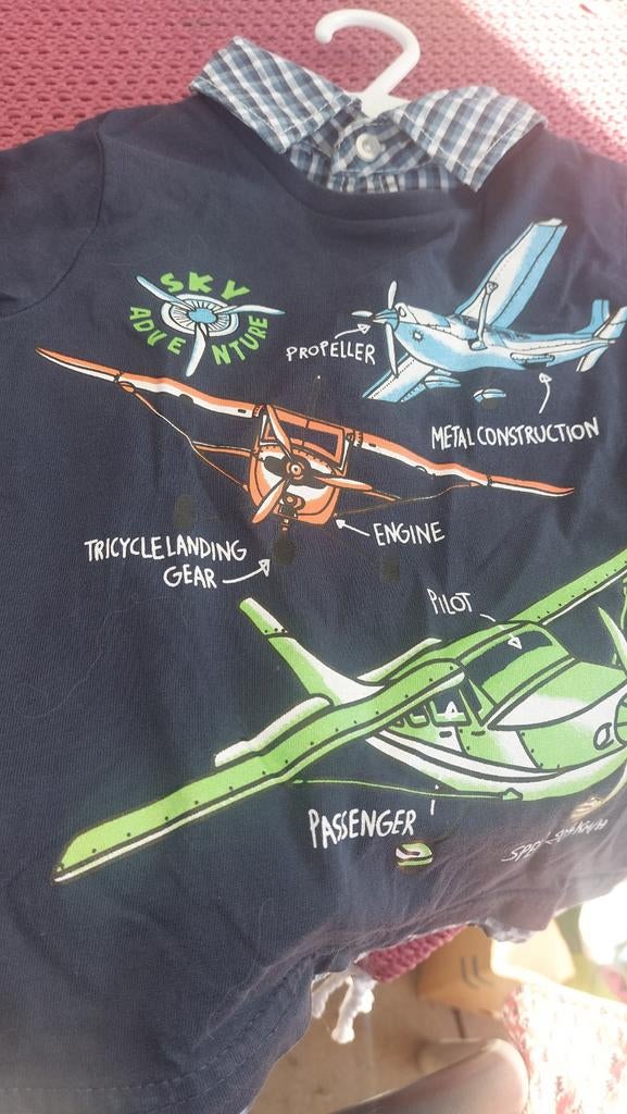 T-shirt bleu à manches longues, Enfants & Bébés, Vêtements enfant | Taille 104, Enlèvement ou Envoi