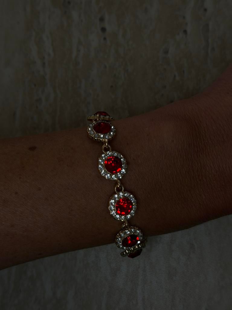 Bracelet cristal acier inoxydable neuf doree neuf, Enlèvement ou Envoi, Avec cristal, Autres matériaux, Neuf