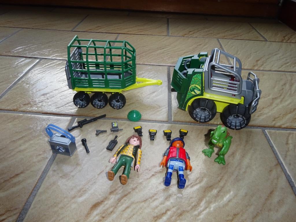 Playmobil dino jeep, Ophalen of Verzenden, Zo goed als nieuw, Complete set