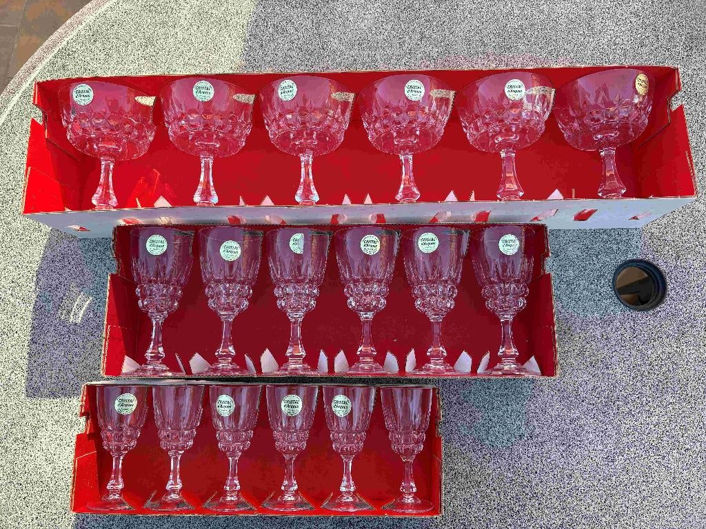 Glazen Cristal d'Arques, Verzamelen, Ophalen, Zo goed als nieuw