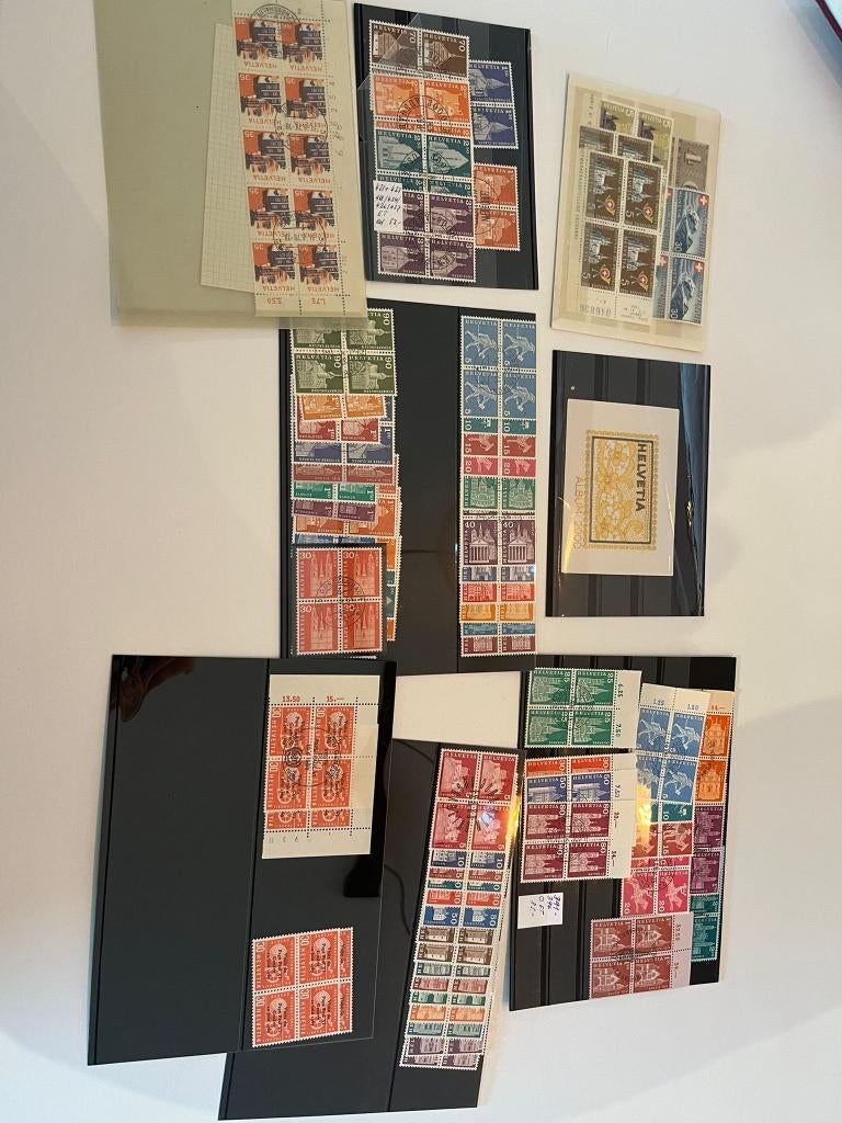 Zwitersland blokken 4 collectie, Ophalen of Verzenden