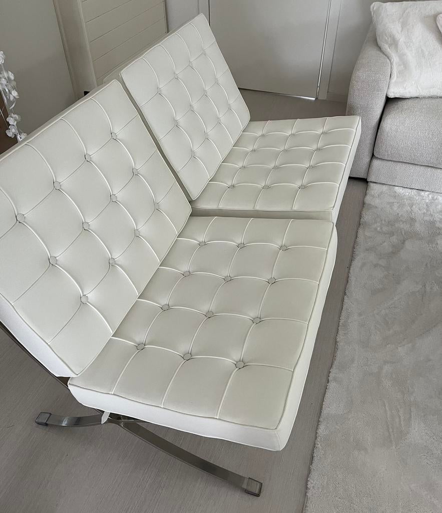 2 replica Barcelona zetels in zeer goede staat, Huis en Inrichting, Ophalen, Zo goed als nieuw